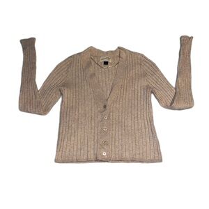 Universal Thread Beige Ribbed Cardigan Women’s Size Small